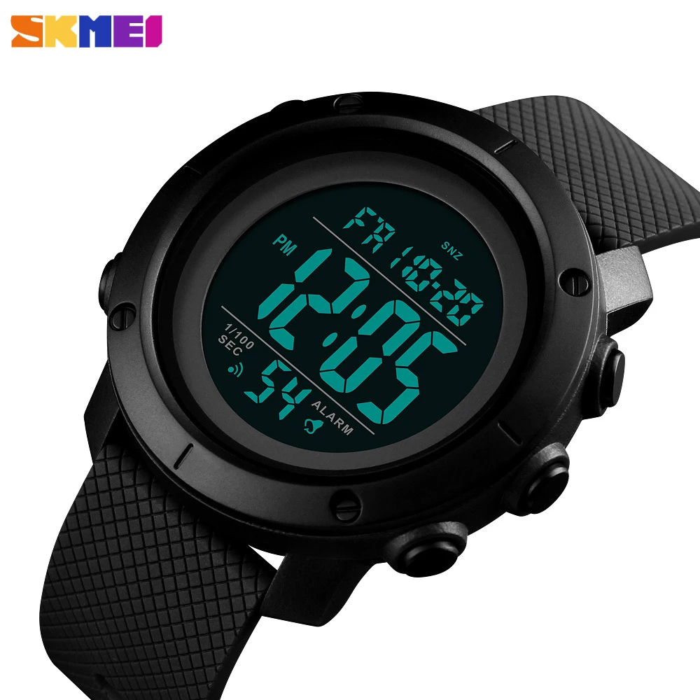 Militar à Prova Relógios de Pulso Skmei Esportes Relógio Digital Masculino Moda Casual Countdowns Crono Dmilitary Água