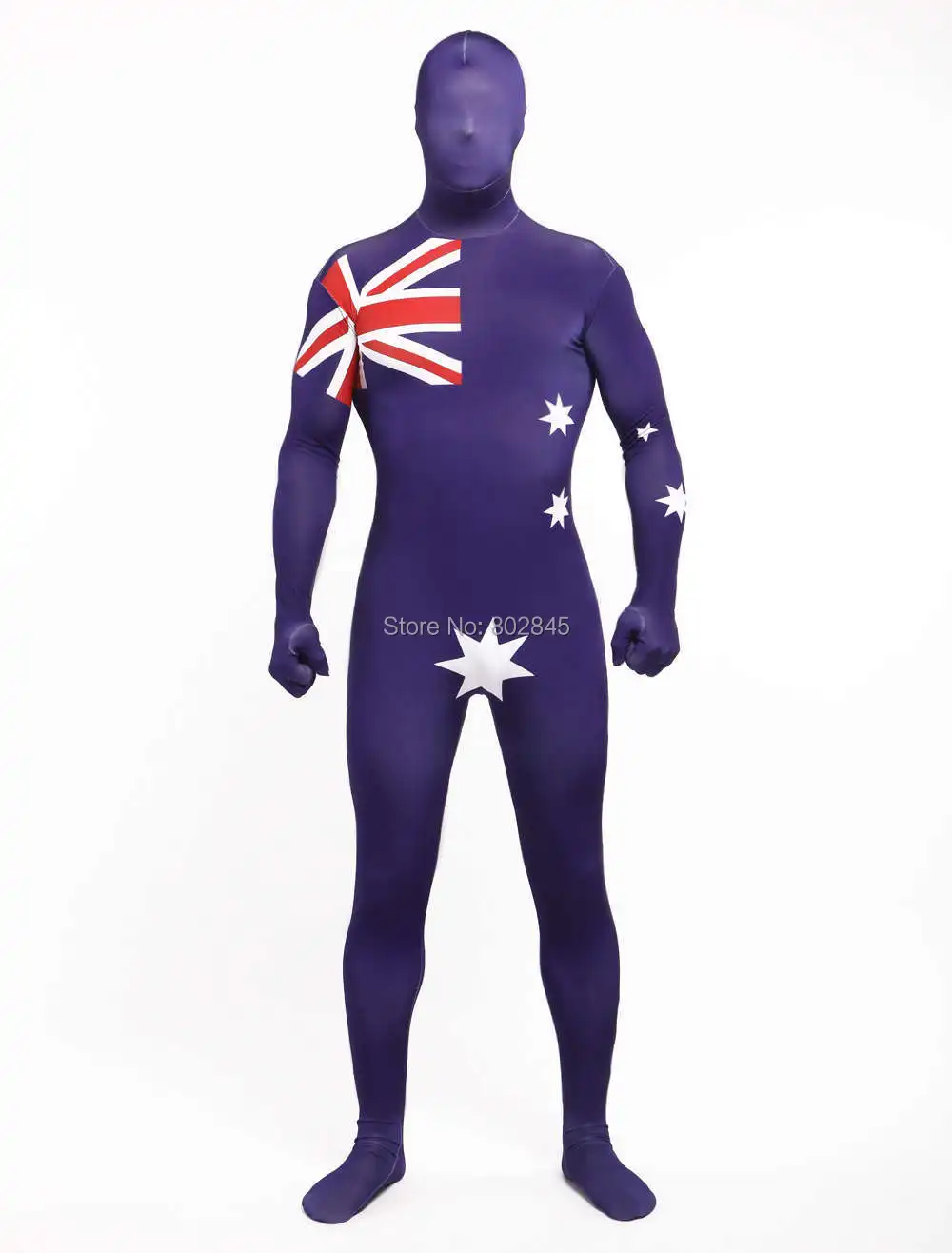 AUSTRALIADayPartyCostumeFLAGZentaiSuitFullBodySuitLycra