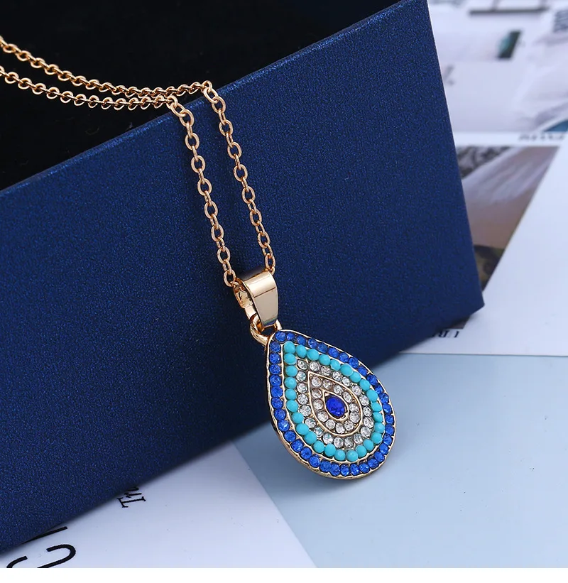 5pcs/set jewelry necklace bracelet drops Turkey blue eye jewelry set