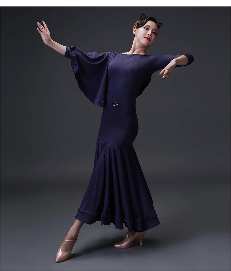 Современный танец платье вальс представление бальных тренировок одежда для женщин