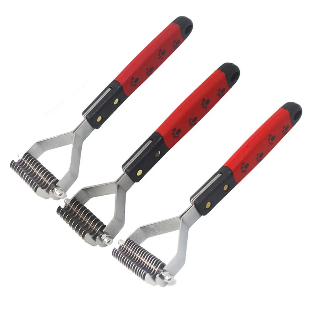 LS4G Double Side Dog Brush Dematting Matbreaker Grooming Deshedding