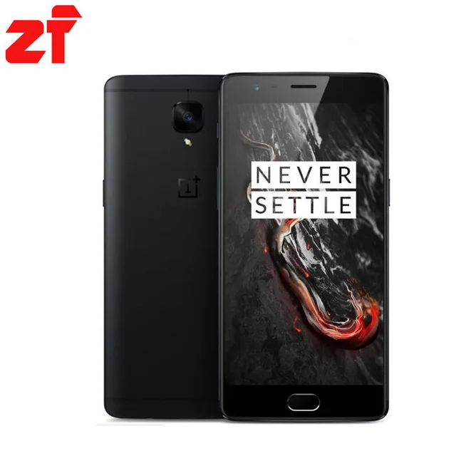 Оригинал oneplus 3 t a3010 lte 4 г мобильный телефон snapdragon 821 5.5 "Android 6.0 6 Г ОЗУ 64/128 Г ROM 16MP Отпечатков Пальцев ID NFC