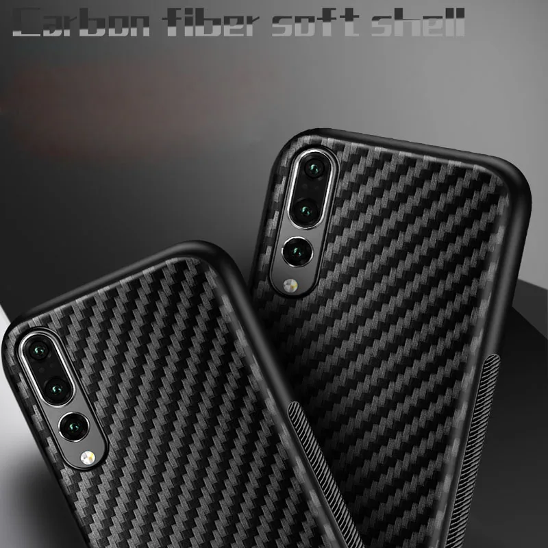 Ultra Thin Slim Carbon Fiber Skin Soft TPU Case Cover on sfor Samsung A10 A20 A30 A50 A70 S10e S9 Plus S8 S10 Phone Capa Coque   (5)