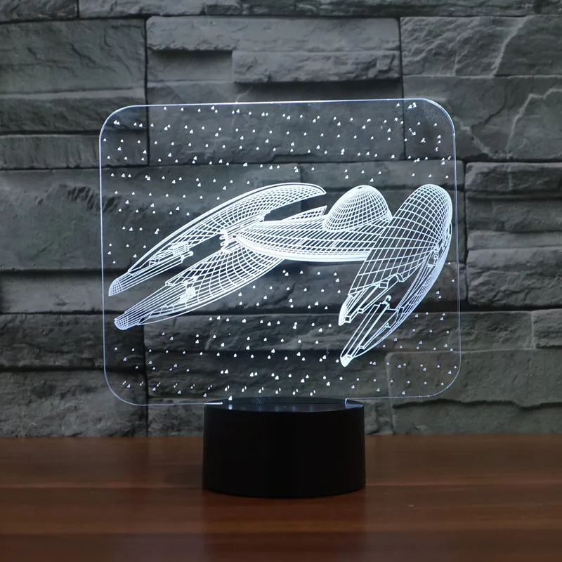 

3D LED lamp touch remote control Star Trek battleship Star Wars lights LED Bulbing Night Light Table Lamp Gadget Nightlight
