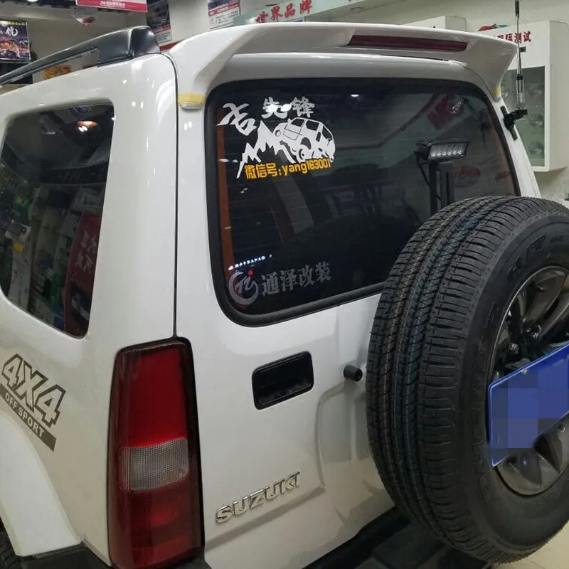 For Suzuki Jimny Spoiler High Quality ABS Material Car Rear Wing Primer