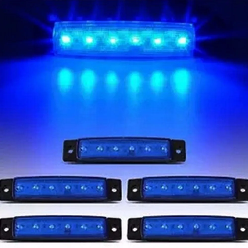 20 pz 6 led красный белый синий желтый Клиренс для грузовика прицепа Световой