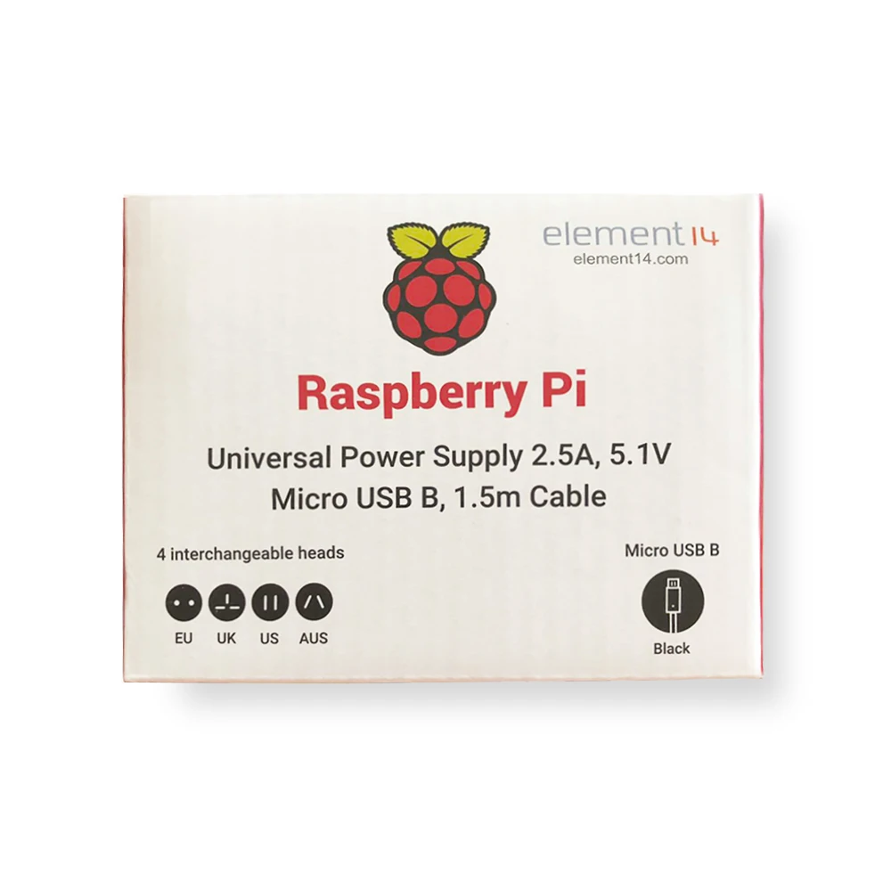 Официальный источник питания Raspberry Pi Foundation 5V 2.5A ЧЕРНЫЙ|Демонстрационные стенды| |