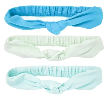

2020 3pcs/set Kids Headbands Bow For Girl Solid Cute Hairbands Turban Knot Kids Turbans Accessoire Faixa Cabelo