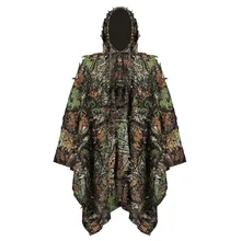 Camouflage Leaf Hunting Poncho Jungle Woodland Birdwatching Breathable Hunting Ghillie Suit For Hunter Camping Hunting Clothing Camouflage Leaf Hunting Poncho Jungle Woodland Birdwatching Breathable Hunting Ghillie Suit For Hunter Camping Hunting Clothing