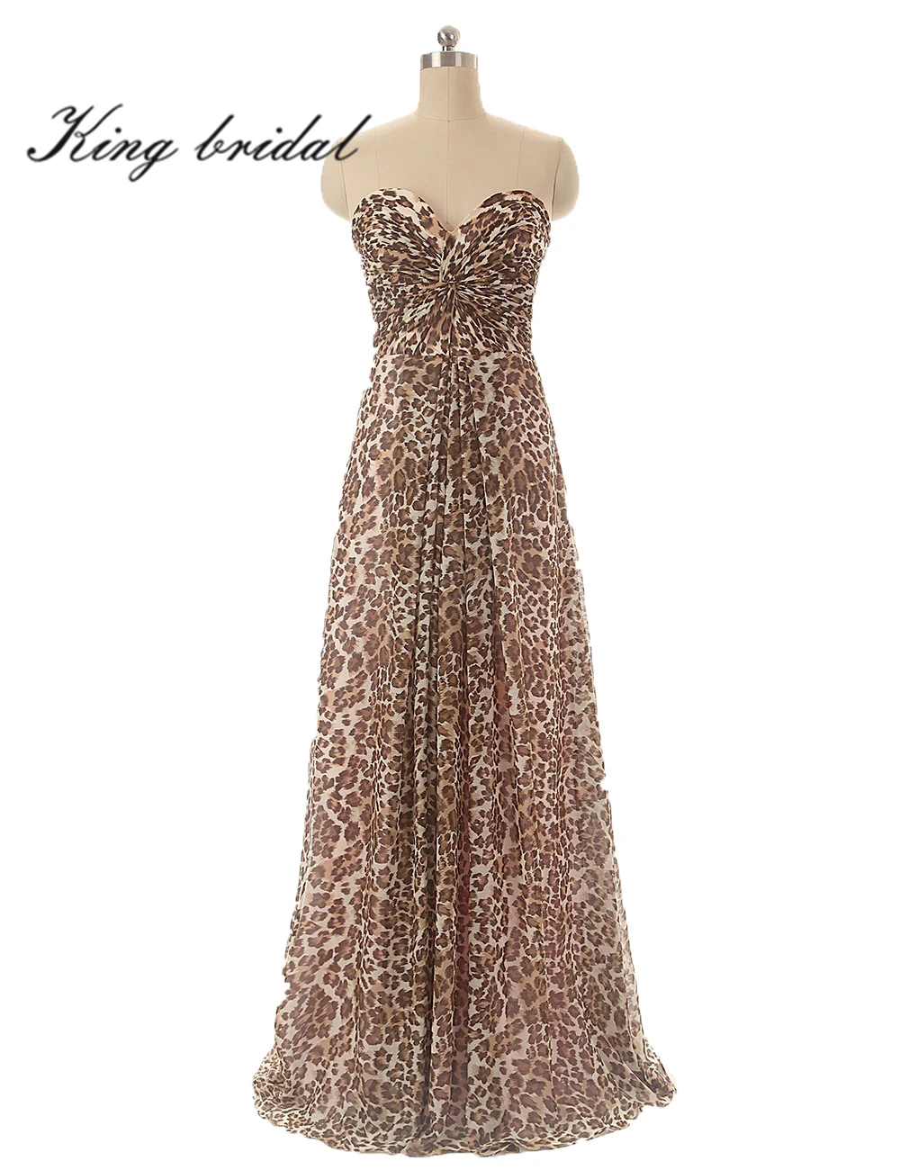 leopard evening dress
