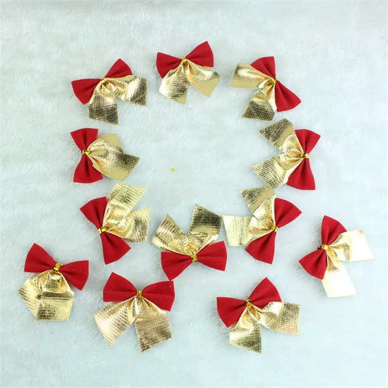 Christmas Decoration Christmas Bows 12PCS/Lot Hanging Christmas Xmas
