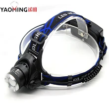 Cree xm-l t6 мощный светодиодный фонарик водонепроницаемый масштабируемой тусклая головная лампа перезаряжаемая Светодиодная лампа 10 Вт светодиодные фары Наружное освещение 2*18650