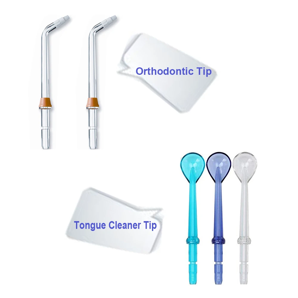 12 pcs Waterpulse Waterpik Nicefeel Flycat Jet Tips Replacement Nozzles Dental Water Flosser Oral Irrigator Hygiene Accessories