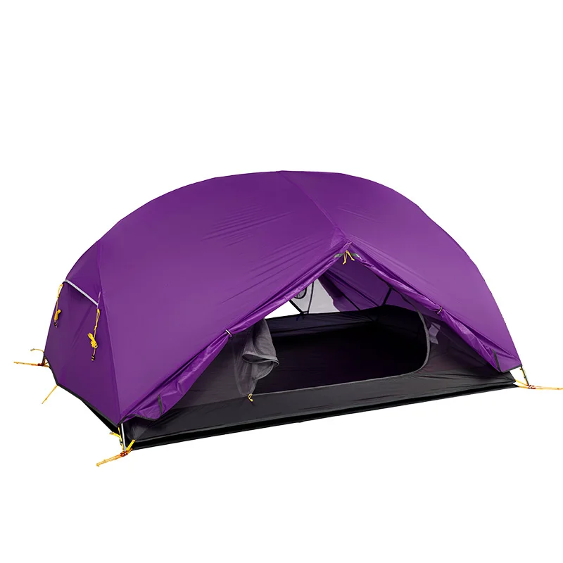Naturehike Mongar 3 Temporada de Camping carpa 20D Fabic Nylon doble capa impermeable carpa 2 personas NH17T007-M - 2