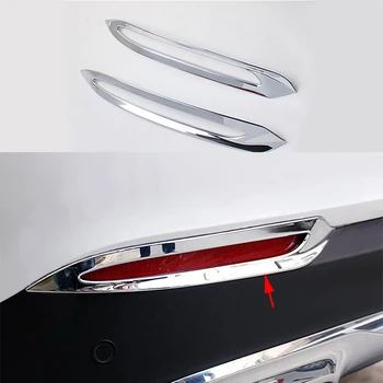 

2x Chrome ABS Rear Tail Fog Light Cover Trim For Mercedes-Benz GLC Class X205 2016-2017