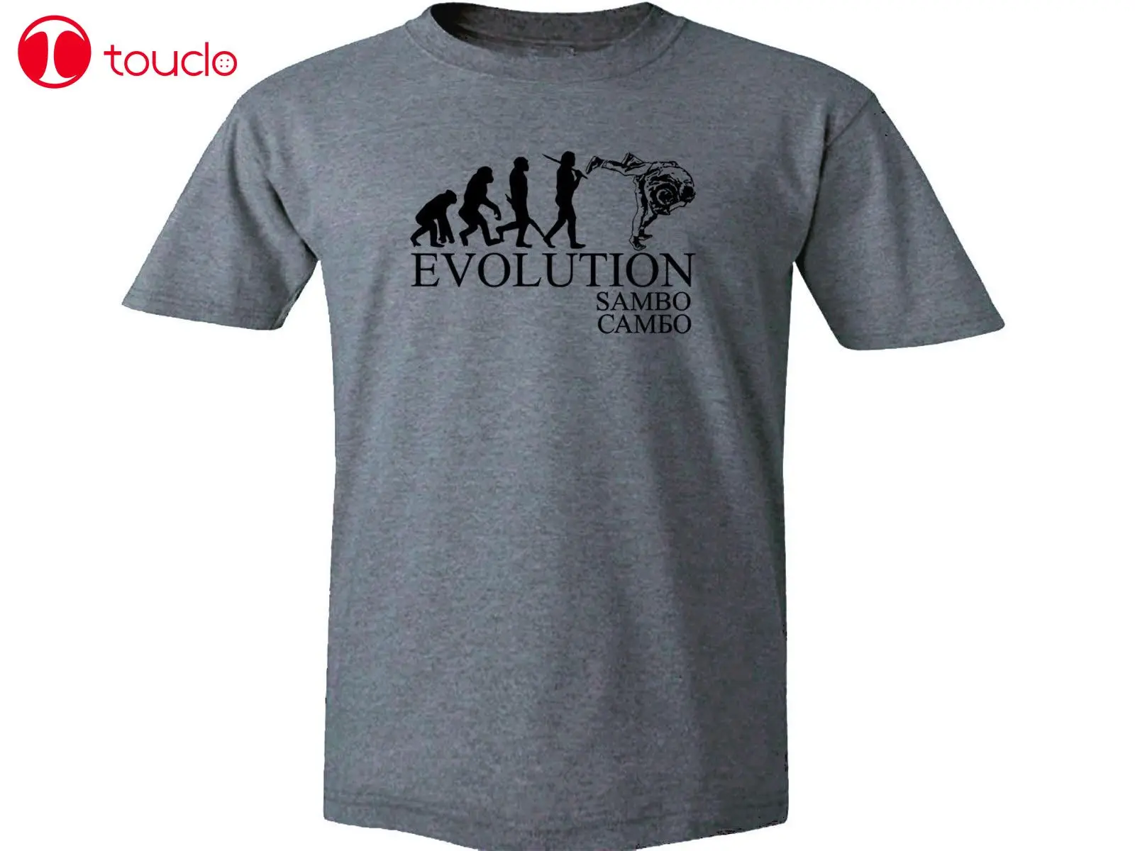 2019 Sambo Evolution русский 100% хлопок серый Графический Топ футболка толстовки | Мужская