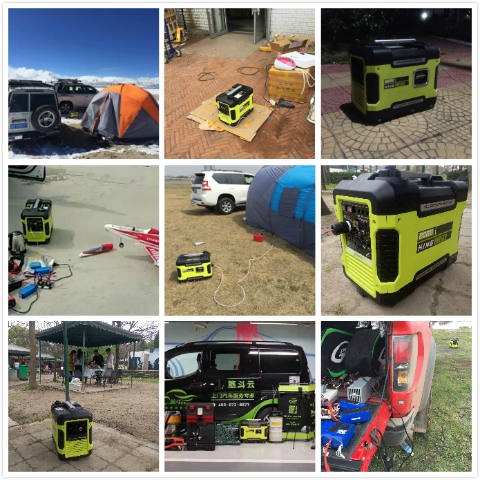 2KW Digital Inverter Generator Quiet Car RV 2KW Household Small Gasoline Generators Portable Silent Power Generator CE TUV ISO