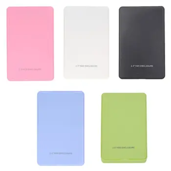 

Multi-color Optional USB 2.0 HDD Enclosure SSD Case for 2.5 Inch External SATA Hard Disk Drive