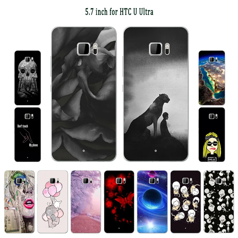 

Case For HTC U Ultra Cover Cosmonaut Painted For HTC U Ultra Back Protection Phone Cases Cover Shells Soft Silicone