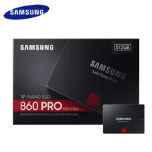 SAMSUNG SSD 860 PRO 256 GB 512 GB Внутренний твердотельный диск HD Жесткий диск SATAIII SATA 3 2,5 дюймов ноутбук Настольный ПК HDD 1 ТБ 2 ТБ