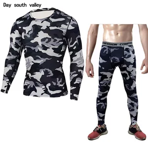 Men Long Sleeves Tights Crossfit Tshirt Rashgard Male Camouflage Shirt FUC Compression Men's Fitness Set S M L XL XXL XXXL Men Long Sleeves Tights Crossfit Tshirt Rashgard Male Camouflage Shirt FUC Compression Men's Fitness Set S M L XL XXL XXXL