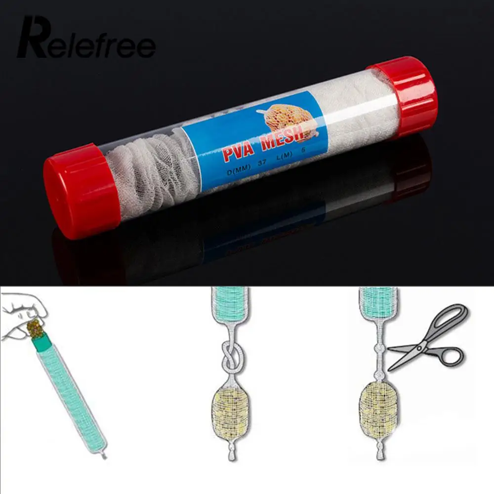 

Practical Hit Bait Net Water Soluble Nets Fishing Tackle Fishing Gear Portable Soluble Fishing Net PVA Torpedo Hit Device Red