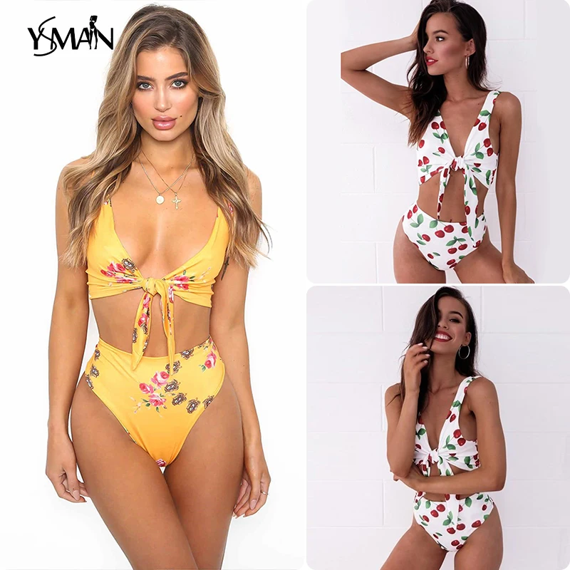 yellow cheetah print bikini