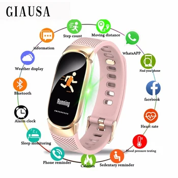 

New Women Sport Smart Watch Men IP67 Waterproof SmartWatch Heart Rate Blood Pressure Pedometer Watch Clock For Android iOS
