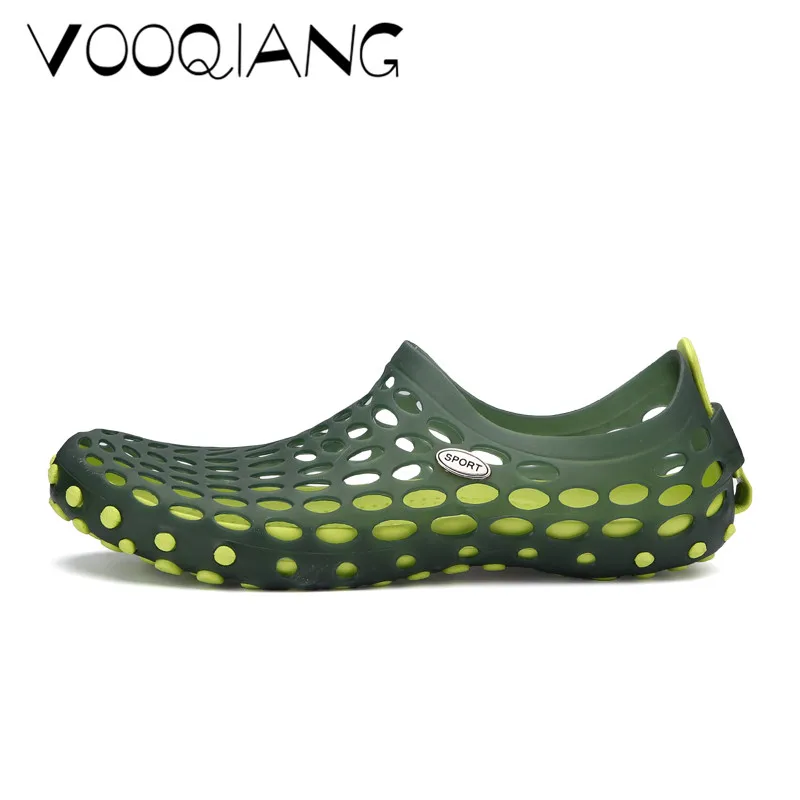 Flops on blue Hommes Zapatos Antidérapants Appartements Respirant Chaussures En Air Sandales green Creux Plage Black Pantoufles Plein Casual 2018 brown Flip Slip Été oCWrdBex