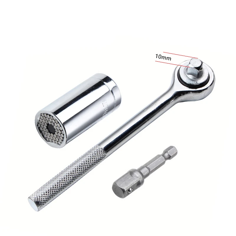 Magic Spanner Grip Multi Function Universal Ratchet Socket 7 19mm Power