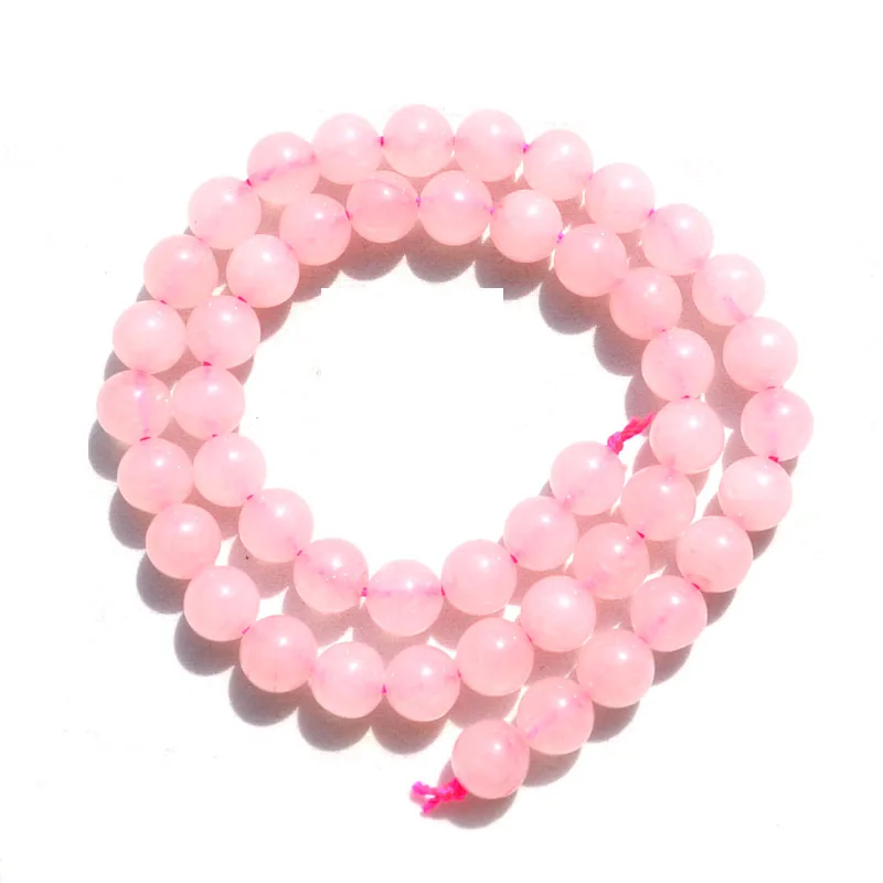 

supply DIY fashion jewelry Accessory,8MM Nature Crystal Beads,Round Shape,Rutilated Quartz,Pink Color