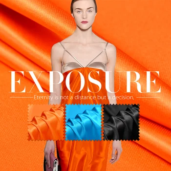 

Stretch silk twill satin fabric(95%silk+5%spandex)19mm