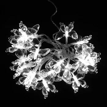 

2.2m 20pcs LED Waterproof Butterfly Fairy String Light Battery Operated Xmas Party Decor