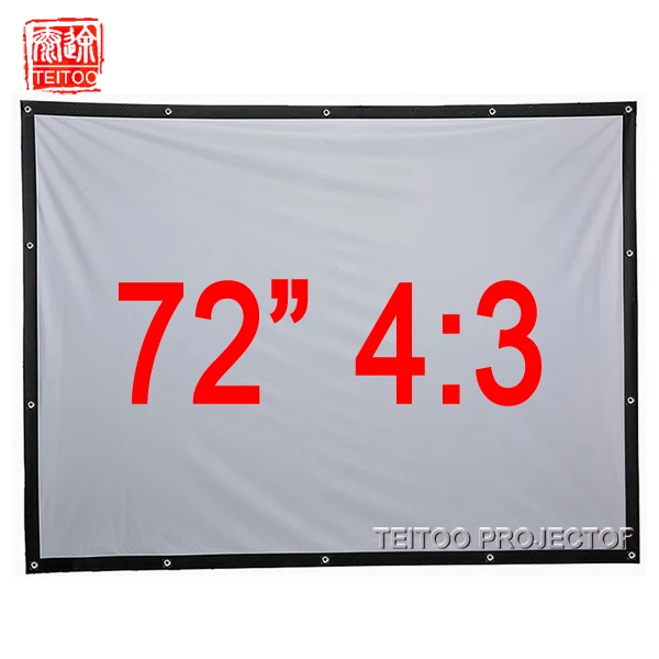 Portable 72 150 inches 43 Excelvan Front Projection Screen Wall