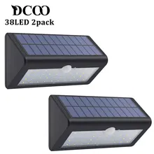 Солнечный беспроводной датчик движения лампы 38 Светодиодный s luminaria Солнечный садовый декоративный солнечный светильник уличный светодиодный светильник s 2 шт
