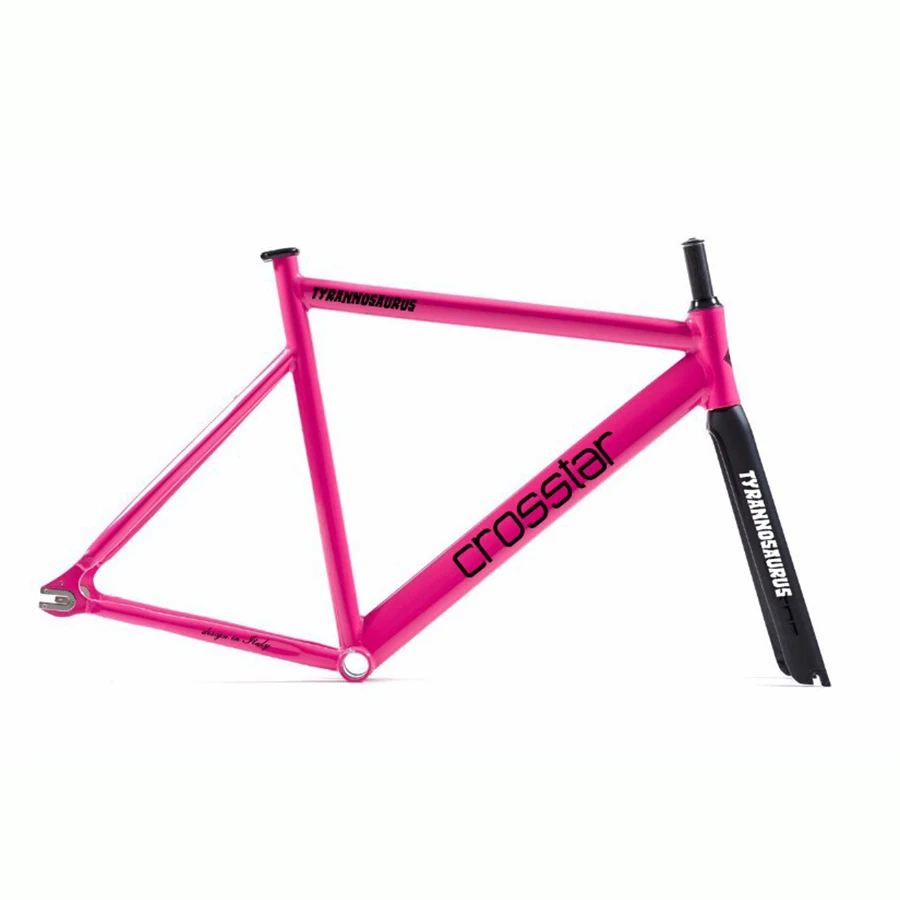Best fixed gear bike frame 53cm 55cm 58cm TYRANS T2 FRAMESET TRACK fixie frame+carbon fiber fork fixed gear frameset fixie bike 2