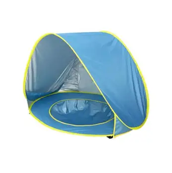 

Portable Children's Beach Tent!Pop Up Automatic Free Build Kids' Beach Tent Pool Baby UV50+ Protection 120*70*80CM