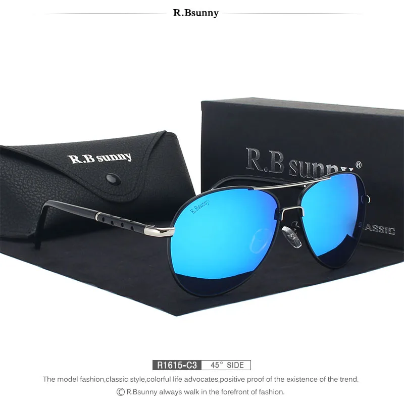 R. Bsunny, новинка, брендовые, модные, поляризационные солнцезащитные очки, мужские, классические, Ретро стиль, очки пилота, цветные, Полароид, линзы, для вождения, женские солнцезащитные очки