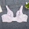 Big Size Womens Full Coverage Underwear Seamless Non Padded Minimizer Bra Ladies Bralette 40 42 44 46 48 C D DD DDD Light Purple ► Photo 3/6