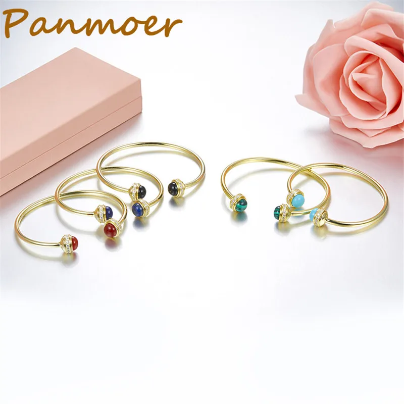 

S925 pure silver micro bead color treasure spin Bracelet & bangles for women Party Anniversary fashion jewelry gift