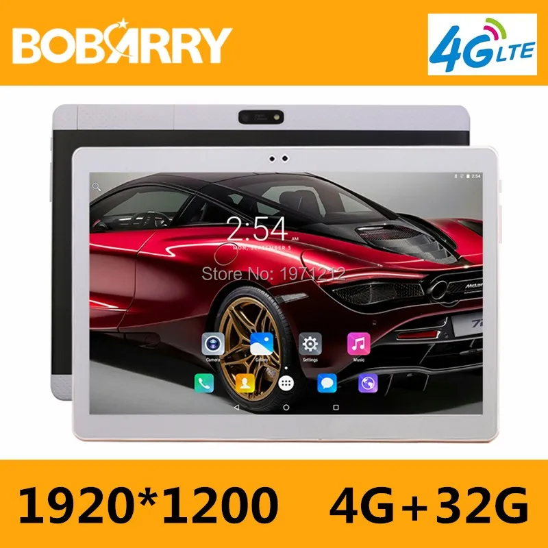 BOBARRY 10 дюймов Tablet PC 3g 4G LTE, 8 ядер 4G B Оперативная память 32 ГБ Встроенная память Dual SIM 5.0MP Android 7,0 gps 1280*800 HD ips планшетный ПК 10"