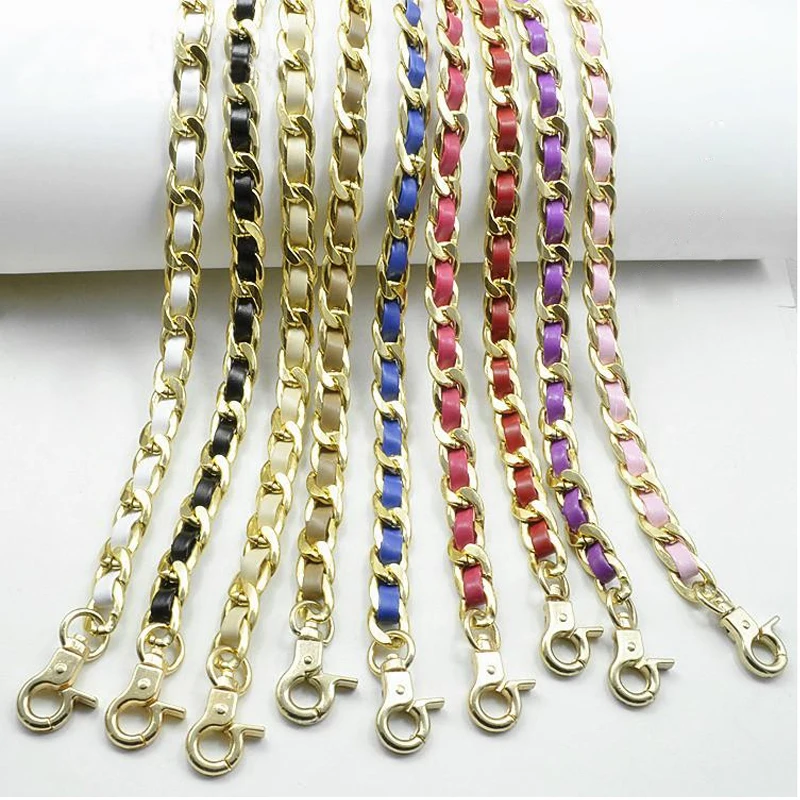 Ultralight Aluminum Chains 120cm Gold Replacement Purse Chain Shoulder Bag Strap for Small ...