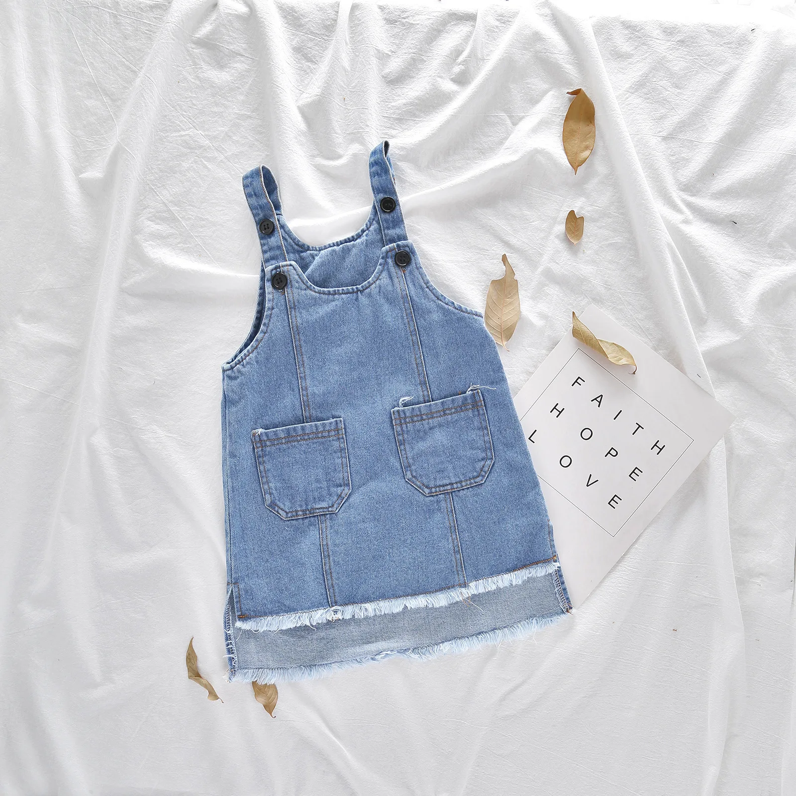 

2018 Autumn Lovely Toddler Kids Baby Girls Dress Fall Winter Denim Dress Princess Party Dresses Clothes Baby Girl Clothing