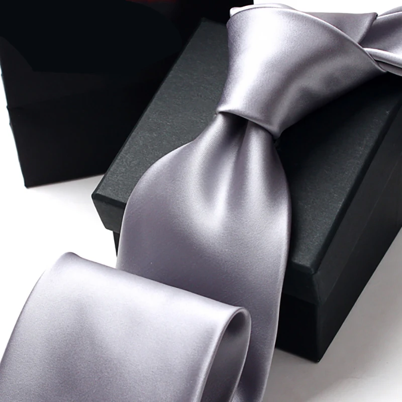 High Quality 2016 New Silk Ties For Men 9cm Luxury Solid Necktie