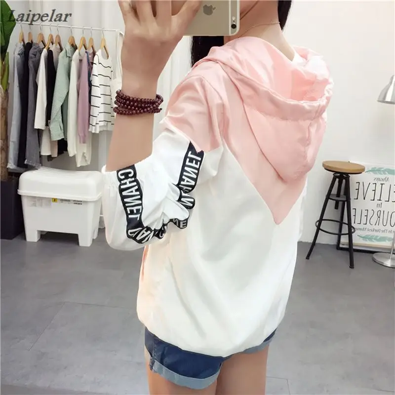 Jackets Women 2018 New Basic Jacket Women's High Quality Hooded Jacket Fashion Thin Casual Windbreaker Female Outwear Coat