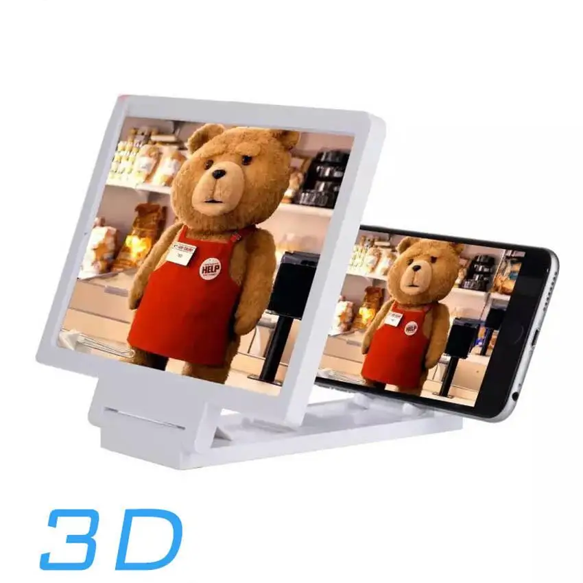 

Newest Mobile Phone Screen Magnifier Eyes Protection Display 3D Video Screen Amplifier Folding Enlarged Expander Stand