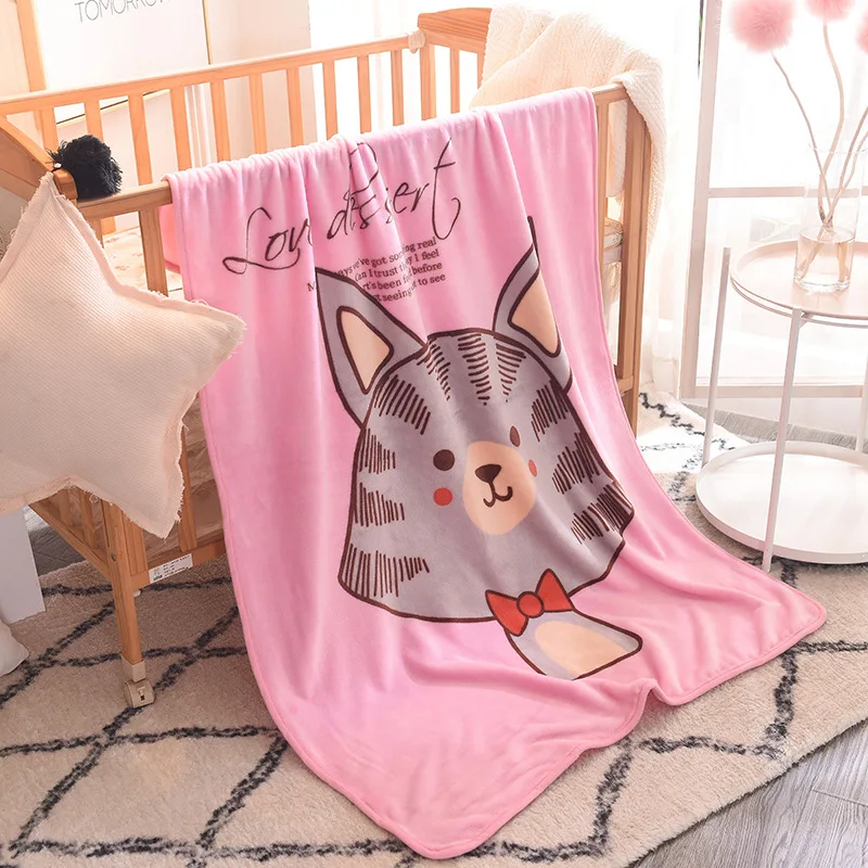 Winter Newborn Baby Blankets Coral Fleece Infant Kids Blanket Boy Girl Bebe Swaddle Nap Stroller Wrap Kids Baby Bedding Blanket