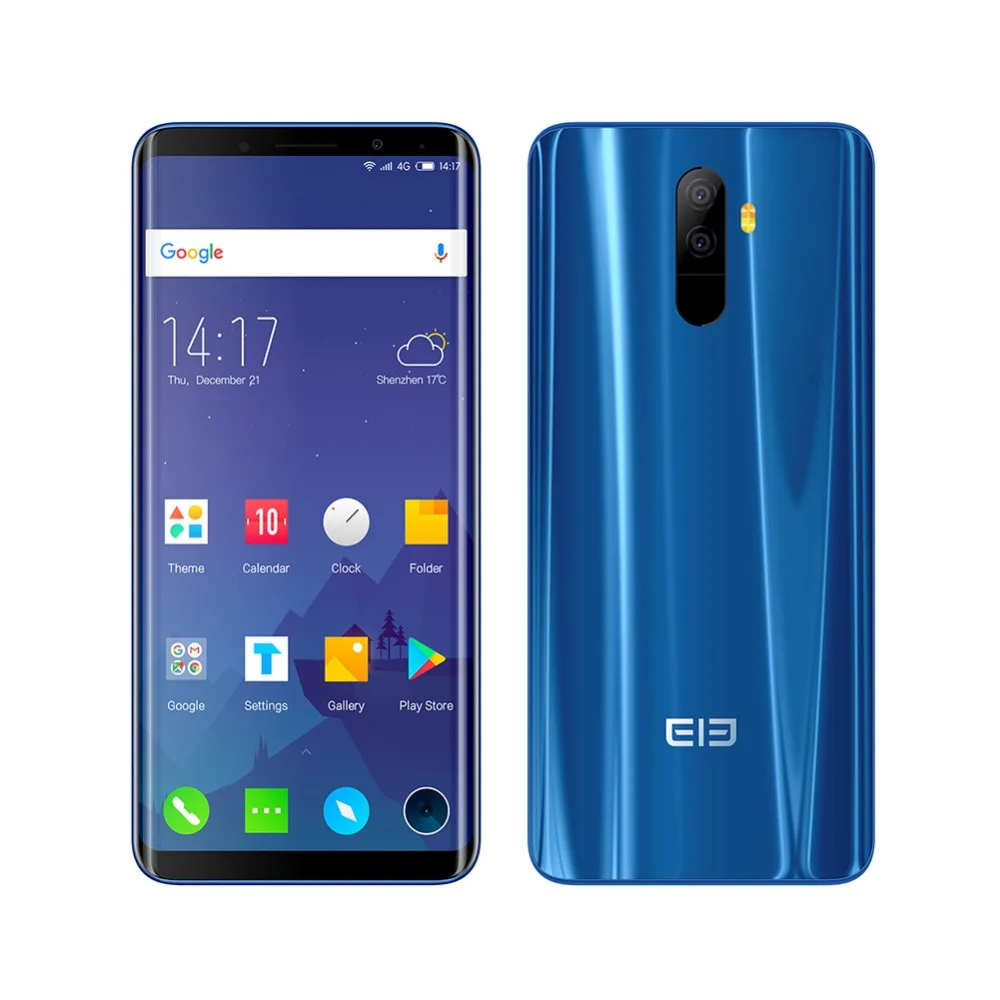 Elephone U Cell Phone Android 7.1 5.99 Inch FHD Screen Curved-Display Smartphone Quad-core 4+64GB Fingerprint Phone Telephone