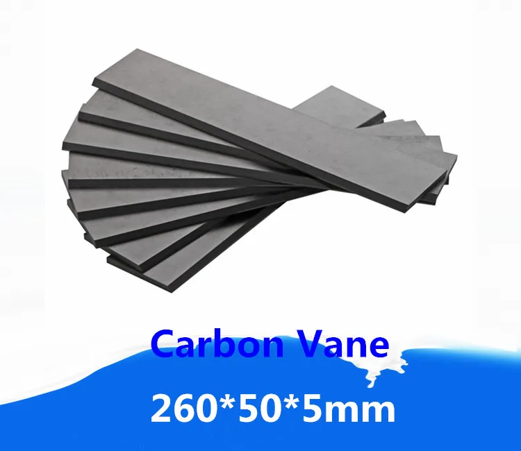 US 4 0 260x50x5mm Carbon Graphite Vane For Becker Rotary Vane Compressor Carbon Blade For Vane Pumps In Clamps From Home Improvement On