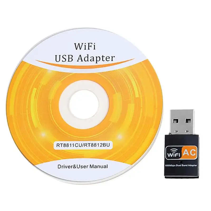 

Wireless USB WiFi Adapter 600Mbps PC Network Card 2.4+5G Dual Band Receiver 600Mbps high speed transmission 11AC dual frequency